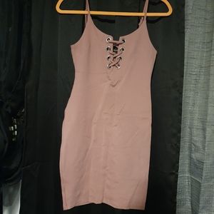 A Haute Monde mini dress in dusty rose size small.